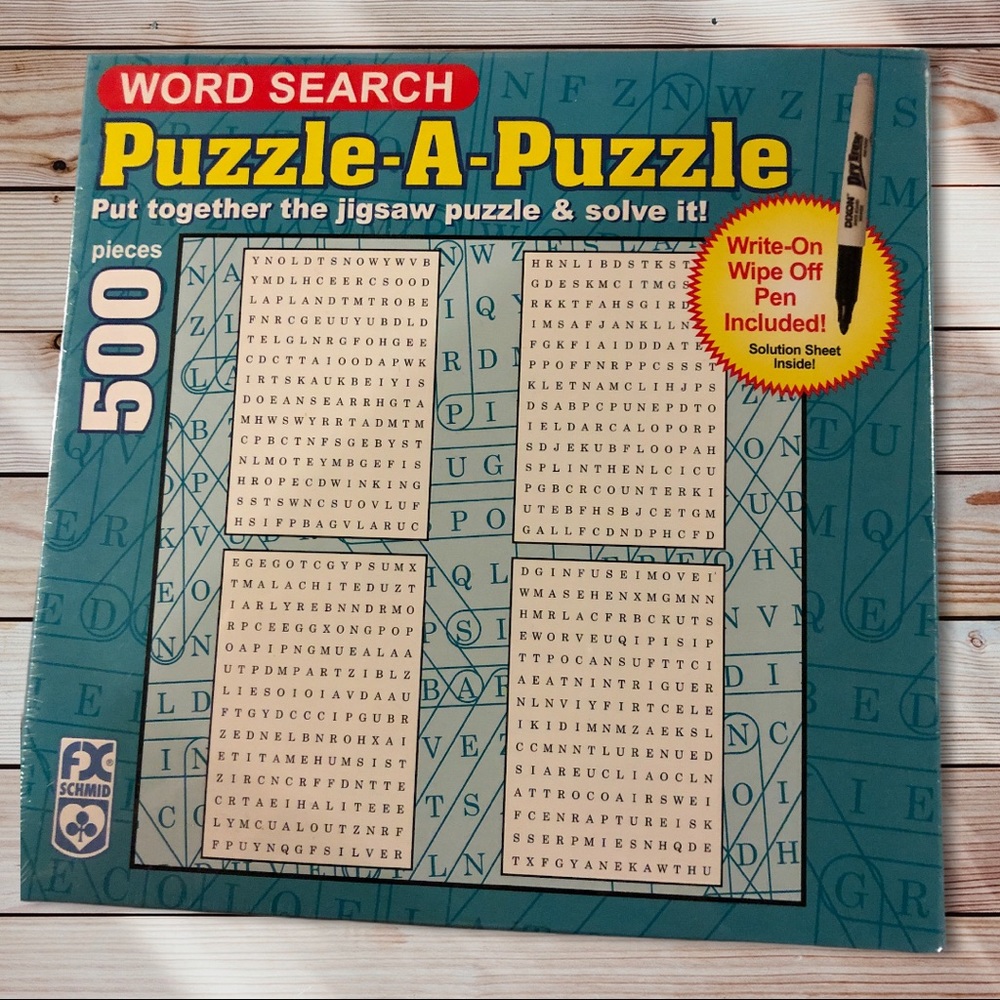NEW Schmid Word Search Puzzle 500 piece